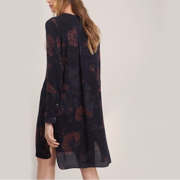 Aritzia Wilfred Silk Bossut Dress - Picture 2 of 10